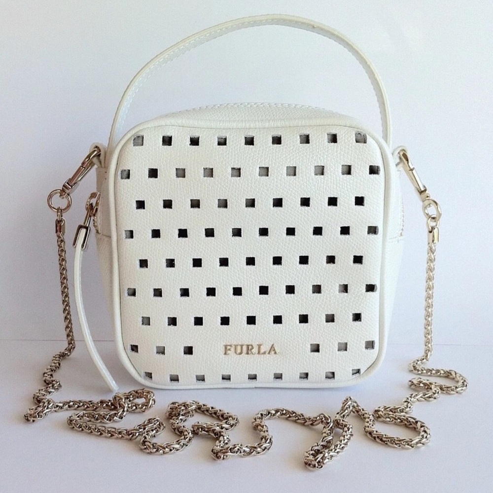 Furla White Yo-yo 2 Way Crossbody Bag - Picture 7 of 9